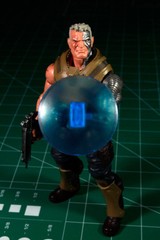 Custom clear BLUE Energy SHIELD for 6in. figure 1:12 PHOTON resin UV