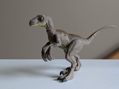 Mattel Jurassic Park World Legacy Velociraptor + Cage Dinosaur Dominon Lot