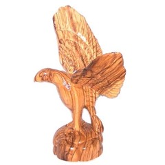 Holy Land Market Eagle with Wings open – Olive wood (21 cm or 8.5 Inches high)