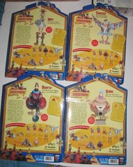 Set of 4 Vintage 2000 Chicken Run Movie Action Figures BABS-BUNTY-MAC-FOWLER NEW