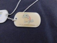 Pokemon Squirtle 07 Collectible Dog Tags and chain