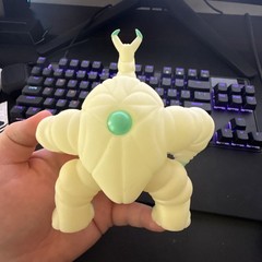 GLOW IN THE DARK Glyos Godbeast Titan Mushi Sofubi Action Figure RARE