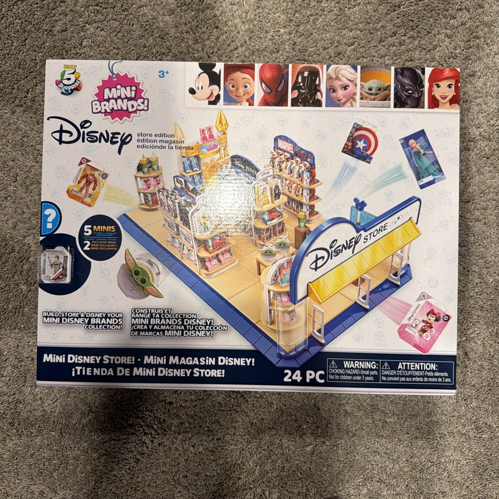 Mini Brands Disney Store 24 Piece 5 Minis PLAYSET Zuru