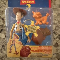 Mattel Disney Pixar Toy Story 2 Ropin Rescue Woody figure 1999 “GREAT CONDITION”