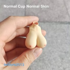 1:12 Normal Size Skin Bust Breast Cover Replacement Model For 6” Female Body