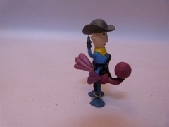 2003 GTM&L Playing Mantis PVC Rudolph Misfit Toys Figure COWBOY RIDING OSTRICH