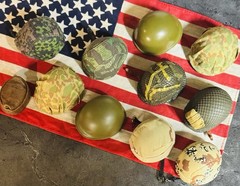 11 90’s GI Joe Fit Misc Hard Military Helmet Hat 12” Figure 1/6 21st Century Lot
