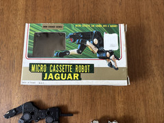 Micro Cassette Mini Change Series 02 Jaguar 1980s Vintage Action Figure w/Box