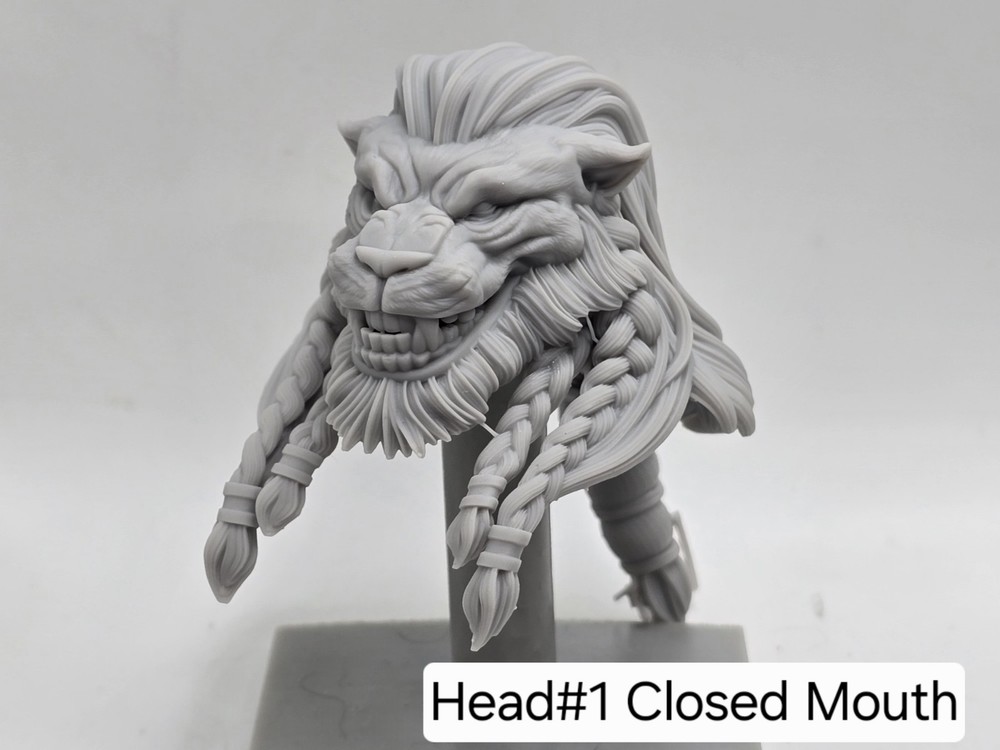 3d Print INBEATABLE BOY BATTLE BEAST HEAD#1 1:12 6″ Classified Legends SCALE