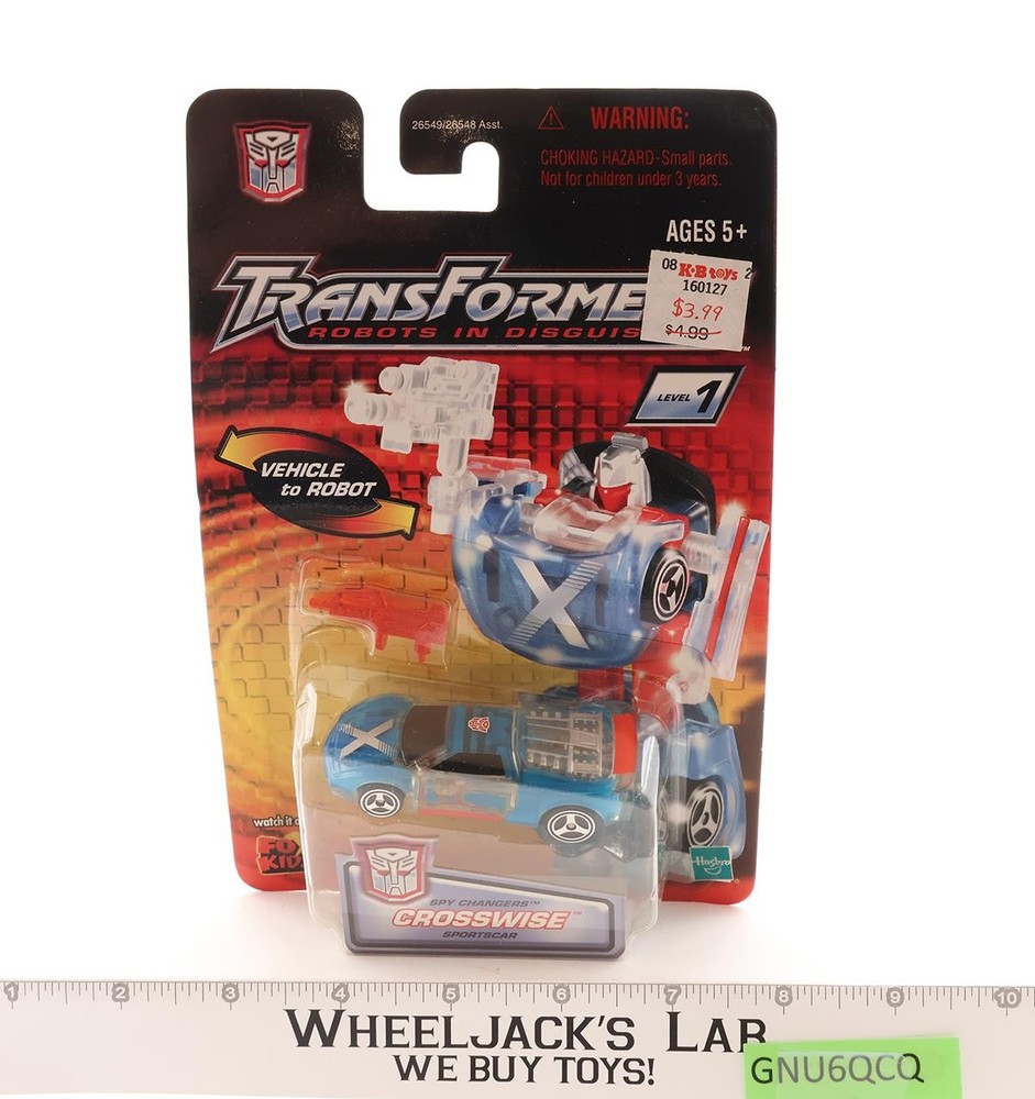 Crosswise Spy Changers Transformers Robots in Disguise 2001 Hasbro NEW SEALED