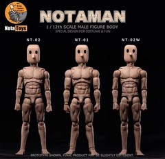 1/12 Notaman NT-0 Male Flexible Body Strong Muscular Square Head 16.5cm Figure