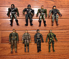 Military Soldier Action Figure Mixed Lot Plastic Multicolor Military & Adventure
