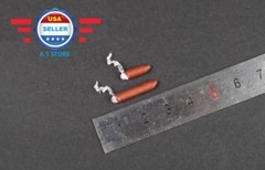 2 x 1/6 Lighted Cigar Short & Long Toy Model for 12″ Figure Doll Accessory