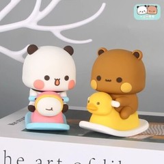 MITAO Sweet Lovely Panda Couple Bubu and Dudu Figure Deco Art Bear Toy Xmas Gift