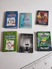 Mini Brands Books Lot Set of 6 Miniature 1/6 Scale Accessories Zuru Toys