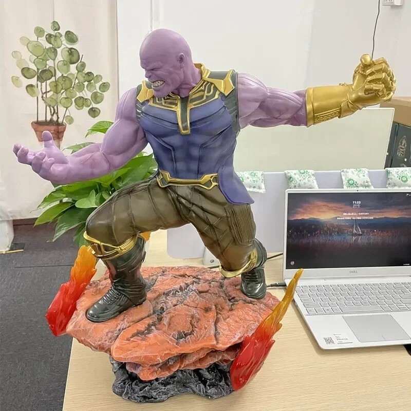 1/4 Superhero Giant Thanos Statue Action Figure Collectible Model Gifts Toy 60cm