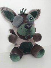 FNAF Five Nights at Freddy’s Phantom Foxy Plush Shiny Silvery Gray 8.” MIss Tag