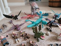 How to Train Your Dragon LOT Action Figures Lot 60+ Pieces Dreamworks w/ Minis
