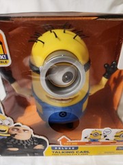 Rare Despicable Me3 Deluxe Talking Minion Carl Toy Moving Eyes & Arms 25+sayings