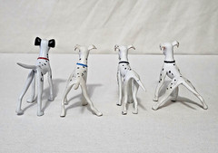 Just Toys Bend-Ems 101 Dalmatians lot of 6 bendy toys (with marks/wear)