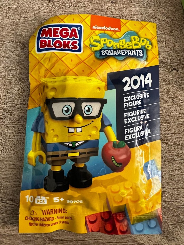 Spongebob Squarepants Mega Bloks Figures New York Comic Con Exclusive 2014 NYCC