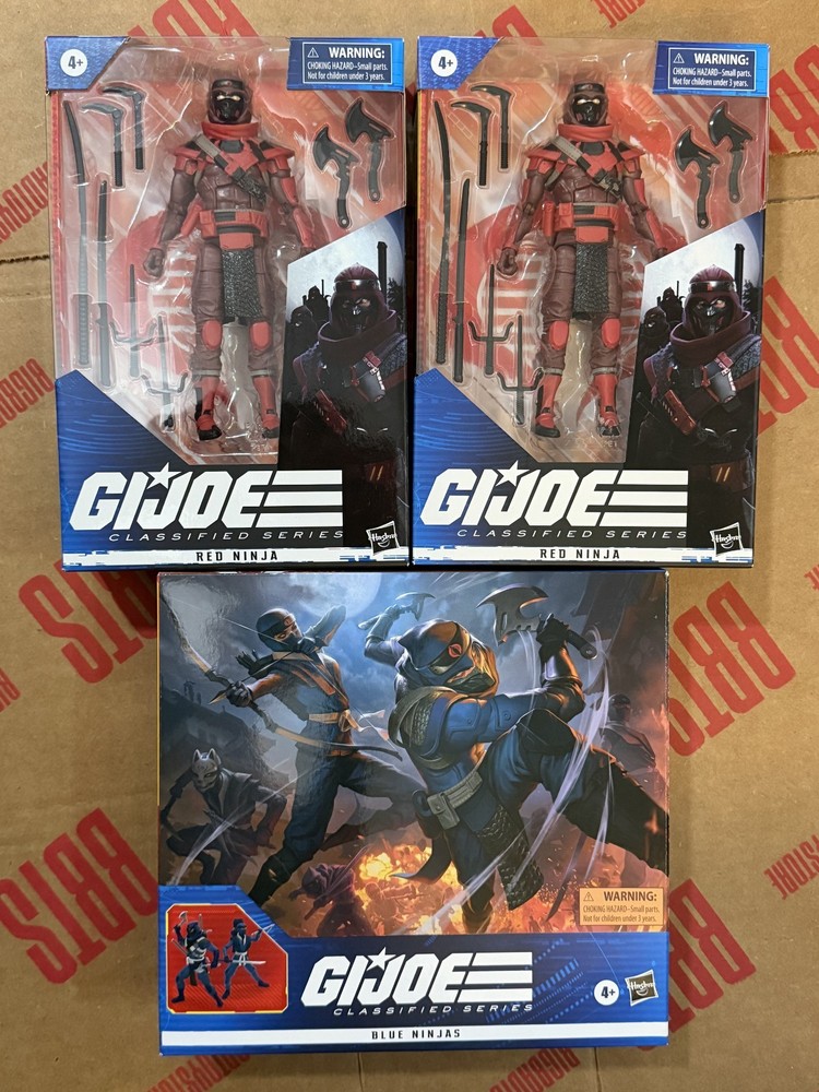 G.I. Joe Classified Blue Ninjas #51 & Red Ninja #08 x2