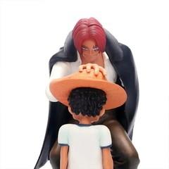 18cm OP Monkey D Luffy Four Emperors Shanks Straw Hat PVC Action Figure