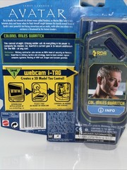 Avatar Movie Col Miles Quaritch Action Figure 4″ in Mattel Webcam i-Tag New