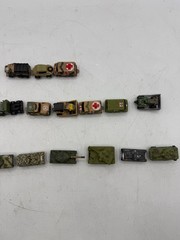 Micro Machines Military Lot 24 Tanks – Mostly Galoob w/Majorette Sonic Flashers