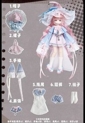 Momotale Paradise Lost Witch Series Bjd Hang Card Action Figure Official Gift