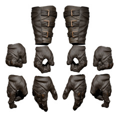 1/12 Scale Action Figure Wrists and Hands: Damned Deluxe