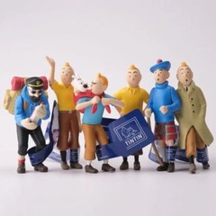 The Adventures of Tintin Series#3 6 PCS/Set Action Figures each w/Factory Tag