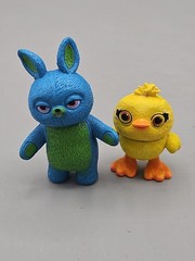 DISNEY PIXAR TOY STORY 4 FRIENDS BUNNY & DUCKY ACTION FIGURES Mattel 2″