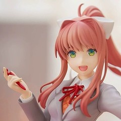 18CM Anime Doki Doki Literature Club Monika Action Figure Model Toy Collection
