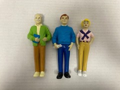 Lot of 3 Adult Lakeshore Learning PVC Toy Figures 5″ Tall GUC