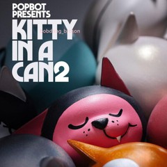 UNDERVERSE UV POPBOT Presents Ashley Wood KITTY IN A CAN Single Blind Box H10CM