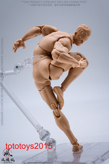 US Wind Toys 1/12 Flexible Man Jointed 6″ Male Action Figure Head Body Model Toy