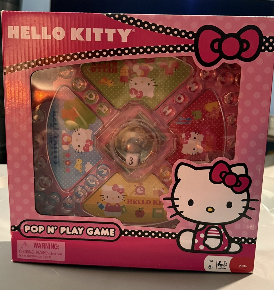 Hello Kitty Pop Up Board Game Girls Multicolor 2-4 Players 4+ Years Complete