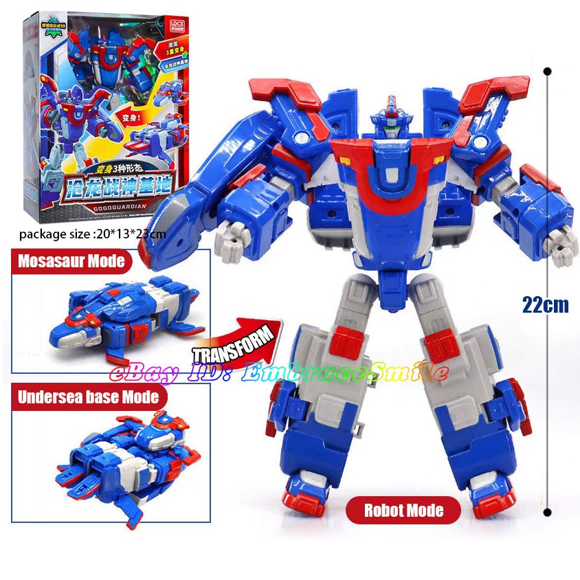 Gogo Dino Guardian 3-Step Mosasaurus Dinosaur Transform Robot Toy