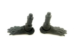 Harvinger Studios Savage Crucible Lemurian Slate Right & Left GREEN FEET Wave 1