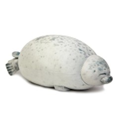 Cute Chubby Seal Plush Pillow 3D Stuffed Sea Lion Doll Sleeping Cushion Toy Gift