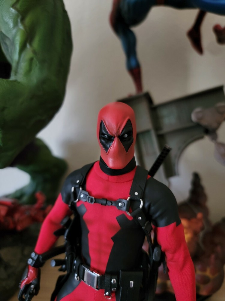 Custom Deadpool headsculpt 1/6 12 in UNPAINTED!!! X-Men new mutants 98 9.8 C