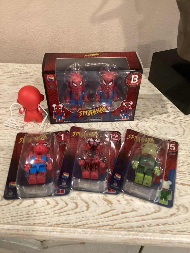 Lot Iron Man Spider Man Medicom 100% Be@rbrick – All Brand New – As Shown