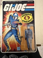 gi joe cobra commander 1982 Mickey Mouse Recarded Reproduction Card