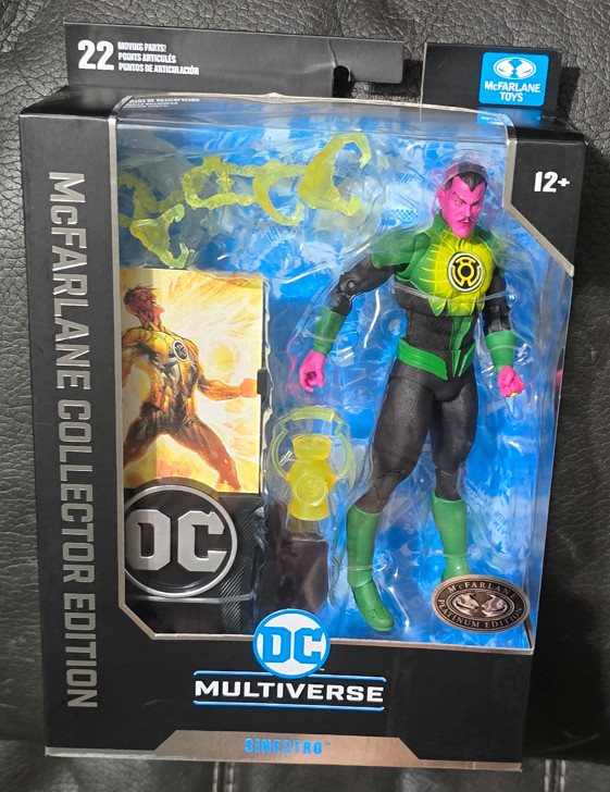 McFarlane Collector Edition DC Multiverse Sinestro Platinum Chase