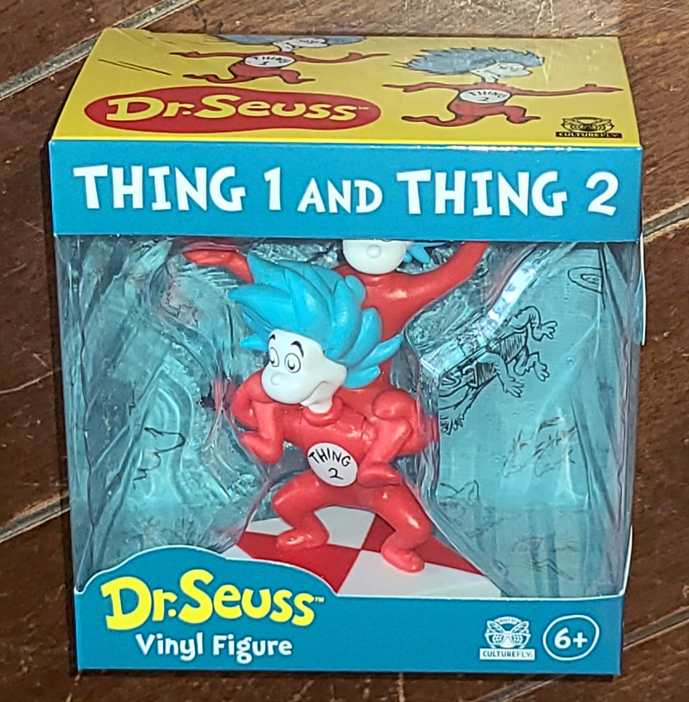 Culture Fly Dr. Seuss (2025) THING 1 & THING 2 Vinyl 4.5″ Figure! #YFQ158A-FB