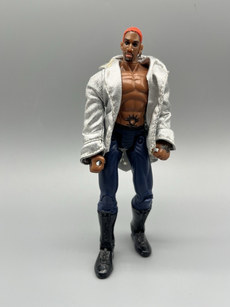 Vintage 2000 DENNIS RODMAN WCW WRESTLER Power Slam Marvel Wrestling Figure Toy