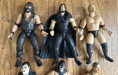 Jakks WWF WWE WCW Wrestling Action Figure Lot Austin Undertaker NWO Goldberg BCA