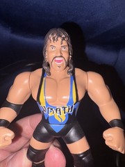 LOOSE Rare TRT Title Run Toys WRATH Blue Gear Retro Style WCW Adam Bomb 4.5″ fig