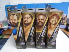WWE Complete Set of 4 Elite legends 32 figures wih Dory Funk Jr BAF In Hand